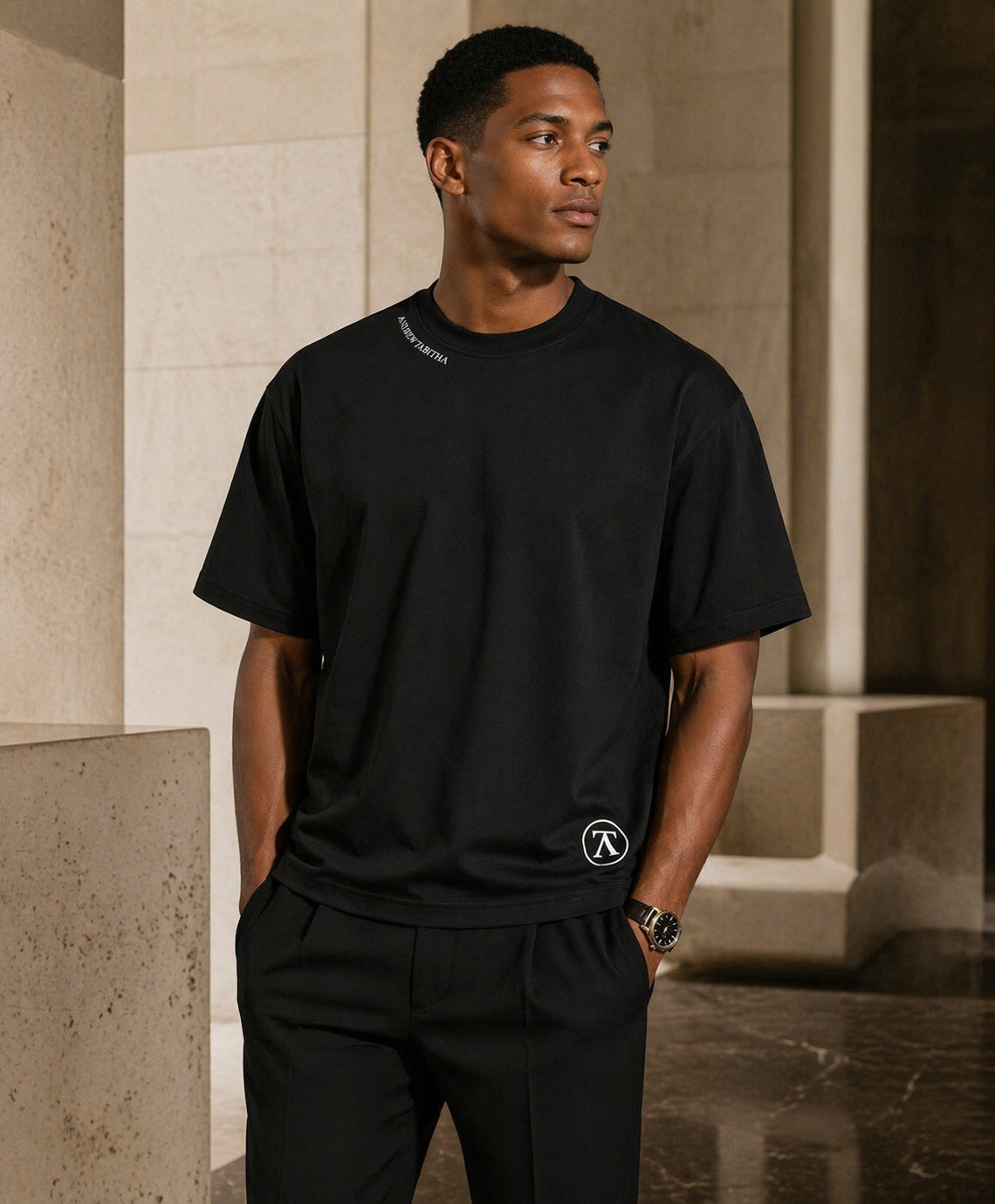 AT LOGO T-SHIRT