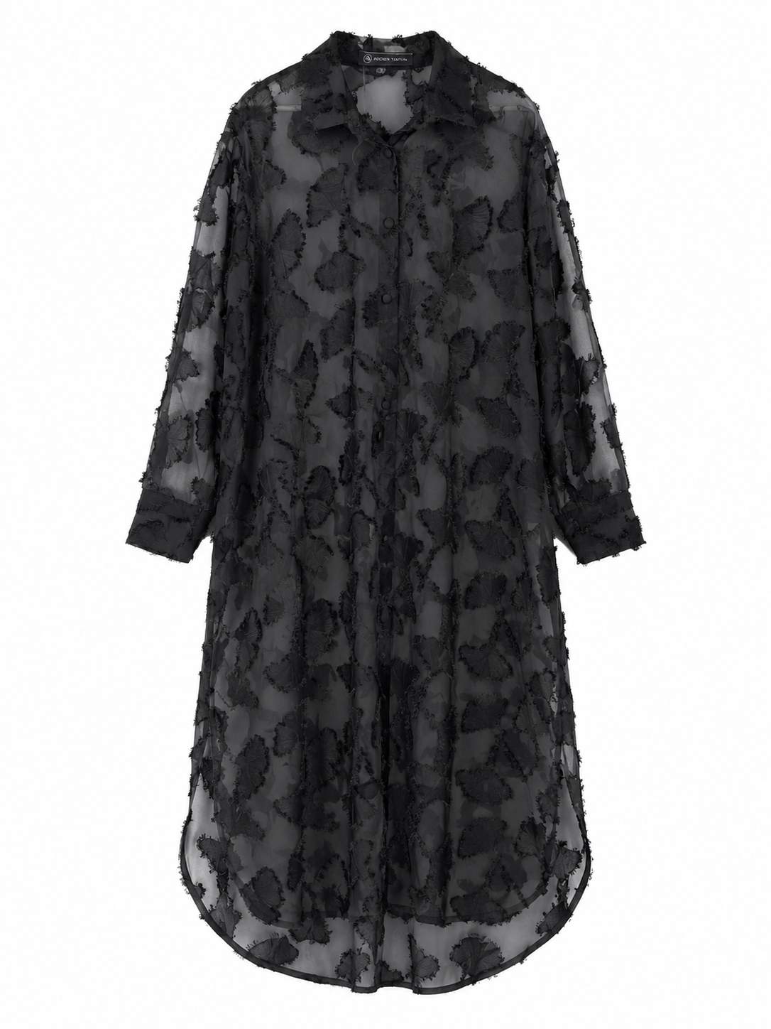 CHIFFON SHIRT DRESS