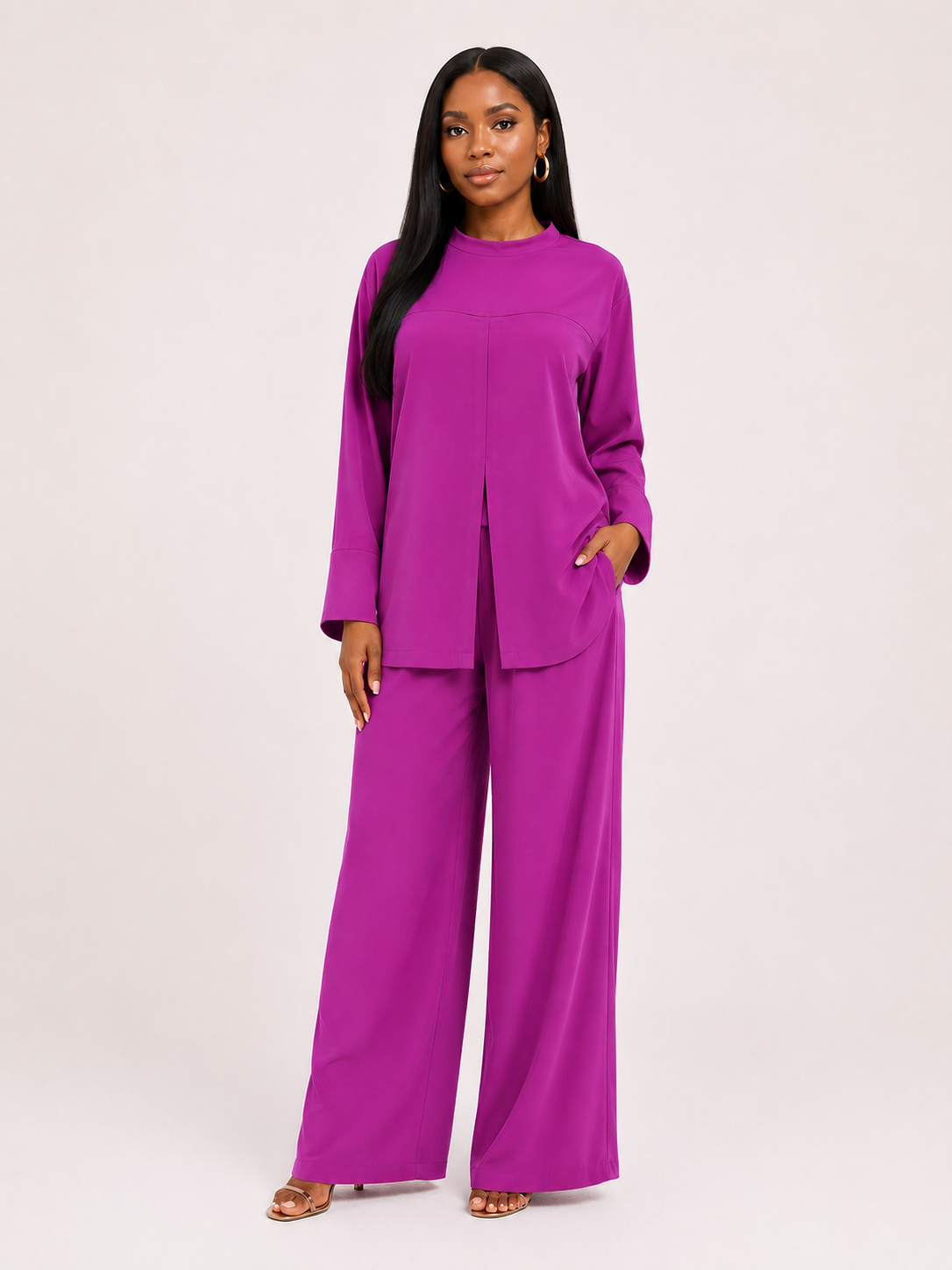SILK PANT SET