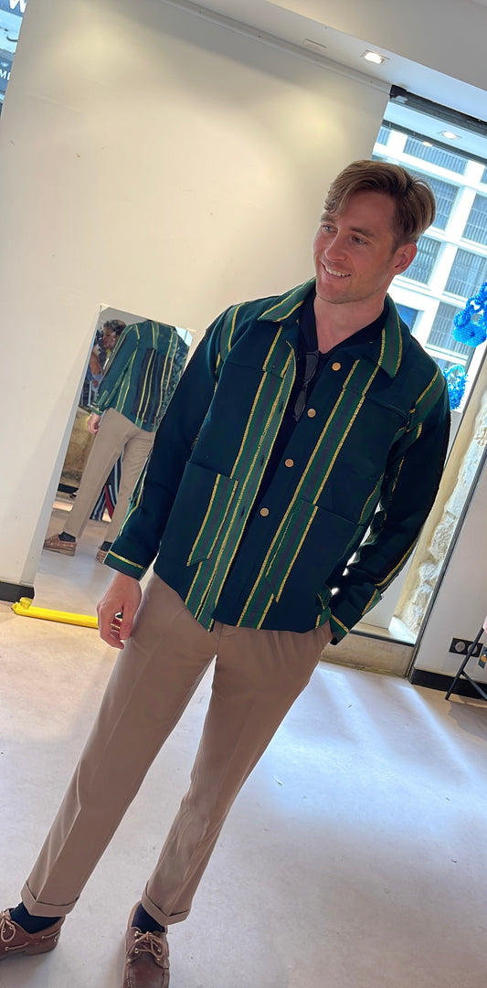 EMERALD RIPPED JACKET